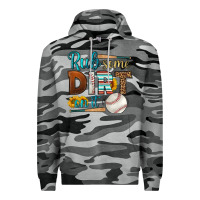 Slate Camo rub some dirt on it baseball Premium Hoodie - HRA Design Shop