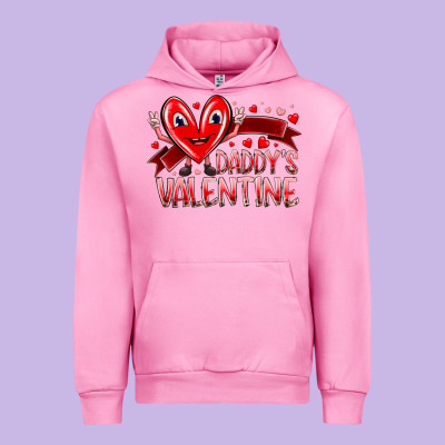 Daddy Is Valentine Urban Hoodie Designed By Racoondesign