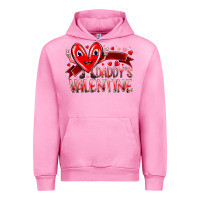 Fuchsia Pink daddy is valentine Urban Hoodie - RacoonDesign