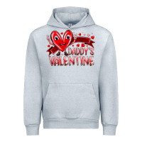 Heather Grey daddy is valentine Urban Hoodie - RacoonDesign