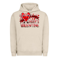 Pigment French Oak daddy is valentine Urban Hoodie - RacoonDesign