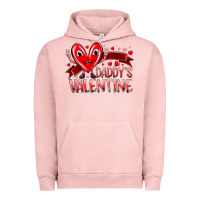 Pigment Salmon daddy is valentine Urban Hoodie - RacoonDesign