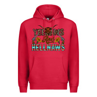 Cardinal yeehaws and hellnaws Premium Hoodie - CowhideDigitalArt