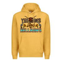 Mustard yeehaws and hellnaws Premium Hoodie - CowhideDigitalArt