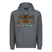 Rock yeehaws and hellnaws Premium Hoodie - CowhideDigitalArt