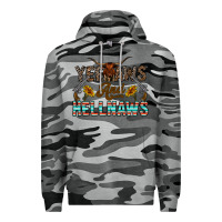 Slate Camo yeehaws and hellnaws Premium Hoodie - CowhideDigitalArt