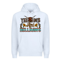White yeehaws and hellnaws Premium Hoodie - CowhideDigitalArt