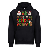 Black christmas spirit activate Urban Hoodie - FaDigitalArtStudio