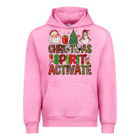 Fuchsia Pink christmas spirit activate Urban Hoodie - FaDigitalArtStudio