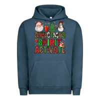 Pigment Midnight Navy christmas spirit activate Urban Hoodie - FaDigitalArtStudio