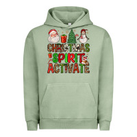 Pigment Oil Green christmas spirit activate Urban Hoodie - FaDigitalArtStudio