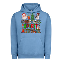 Pigment Pebble Blue christmas spirit activate Urban Hoodie - FaDigitalArtStudio