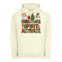 Pigment Pistachio christmas spirit activate Urban Hoodie - FaDigitalArtStudio