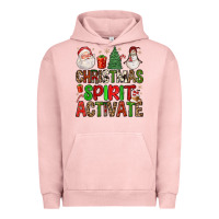 Pigment Salmon christmas spirit activate Urban Hoodie - FaDigitalArtStudio