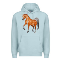 Blue Mist horse Premium Hoodie - FaDigitalArtStudio