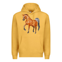 Mustard horse Premium Hoodie - FaDigitalArtStudio