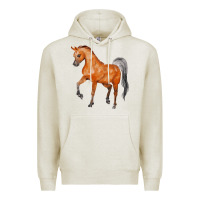 Oatmeal Heather horse Premium Hoodie - FaDigitalArtStudio