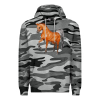 Slate Camo horse Premium Hoodie - FaDigitalArtStudio