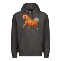 Smoke horse Premium Hoodie - FaDigitalArtStudio