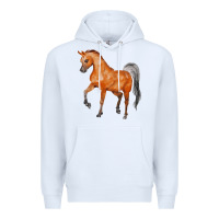White horse Premium Hoodie - FaDigitalArtStudio