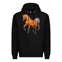 Black horse Premium Hoodie - FaDigitalArtStudio