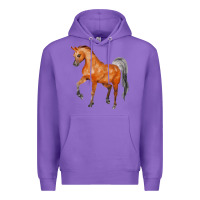 Purple horse Premium Hoodie - FaDigitalArtStudio