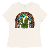 Bone cactus gemstone rainbow Ladies Tee - Artiststas