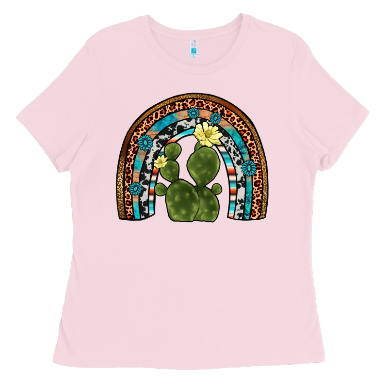 Cactus Gemstone Rainbow Ladies Tee by Artiststas | Teevron