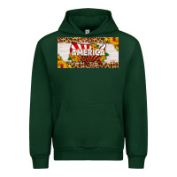 Forest Green america map sunflower license plate Urban Hoodie - HRA Design Shop