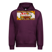 Mauve Wine america map sunflower license plate Urban Hoodie - HRA Design Shop