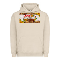 Pigment French Oak america map sunflower license plate Urban Hoodie - HRA Design Shop