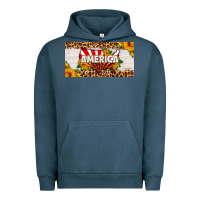 Pigment Midnight Navy america map sunflower license plate Urban Hoodie - HRA Design Shop