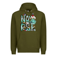 Army Green nurse Premium Hoodie - RacoonDesign