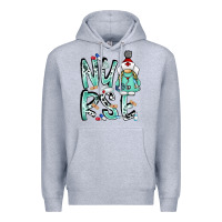 Heather Grey nurse Premium Hoodie - RacoonDesign