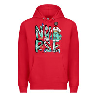 Red nurse Premium Hoodie - RacoonDesign