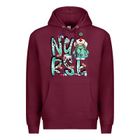 Burgundy nurse Premium Hoodie - RacoonDesign