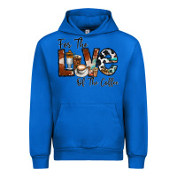 Cobalt for the love of the coffe Urban Hoodie - CowhideDigitalArt