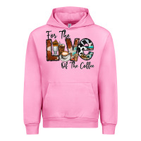 Fuchsia Pink for the love of the coffe Urban Hoodie - CowhideDigitalArt
