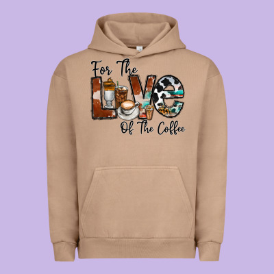 For The Love Of The Coffe Urban Hoodie Designed By Cowhidedigitalart