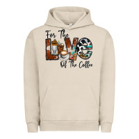Pigment French Oak for the love of the coffe Urban Hoodie - CowhideDigitalArt