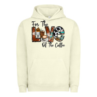 Pigment Pistachio for the love of the coffe Urban Hoodie - CowhideDigitalArt