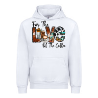 White for the love of the coffe Urban Hoodie - CowhideDigitalArt