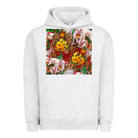 Pigment Lunar Rock christmas pig  tartan with  hay and christmas ligh Urban Hoodie - FaDigitalArtStudio
