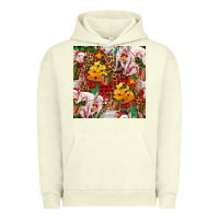 Pigment Pistachio christmas pig  tartan with  hay and christmas ligh Urban Hoodie - FaDigitalArtStudio