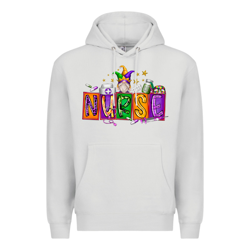 Nurse Mardi Gras Premium Hoodie by RacoonDesign | Teevron