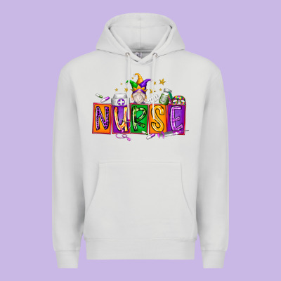 Nurse Mardi Gras Premium Hoodie Designed By Racoondesign