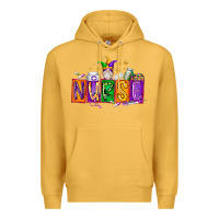 Mustard nurse mardi gras Premium Hoodie - RacoonDesign