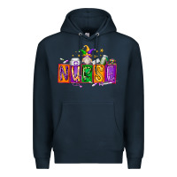 Navy nurse mardi gras Premium Hoodie - RacoonDesign