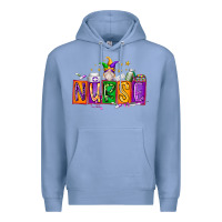 Colony Blue nurse mardi gras Premium Hoodie - RacoonDesign