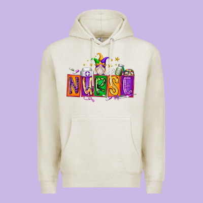 Nurse Mardi Gras Premium Hoodie Designed By Racoondesign